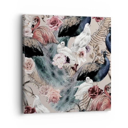 Cuadro sobre lienzo - Impresión de Imagen - En un jardín de palacio - 30x30 cm