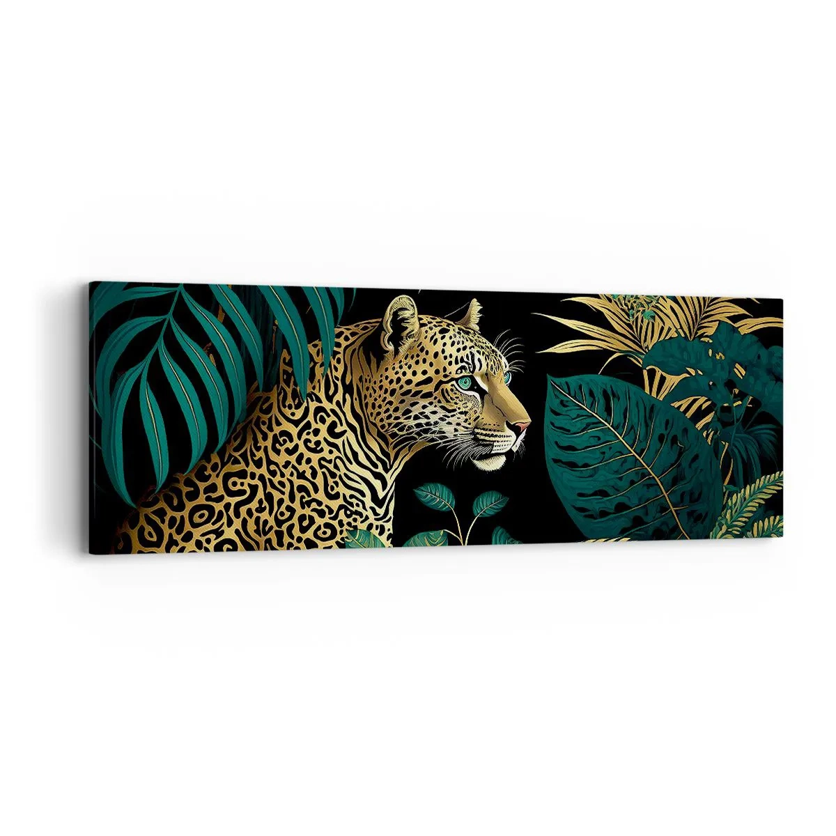 Cuadro sobre lienzo - Impresión de Imagen - El anfitrión en la jungla - 90x30 cm
