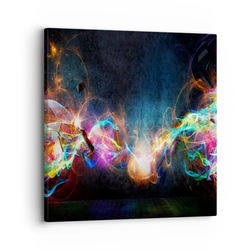 Cuadro sobre lienzo - Impresión de Imagen - Alegremente contra la oscuridad - 30x30 cm