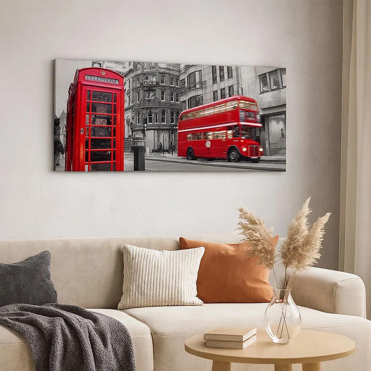 Cuadro sobre lienzo - Impresión de Imagen - El más rojo de Europa - 100x40 cm