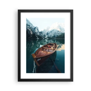 Póster en marco negro - Como pintado en cristal - 30x40 cm