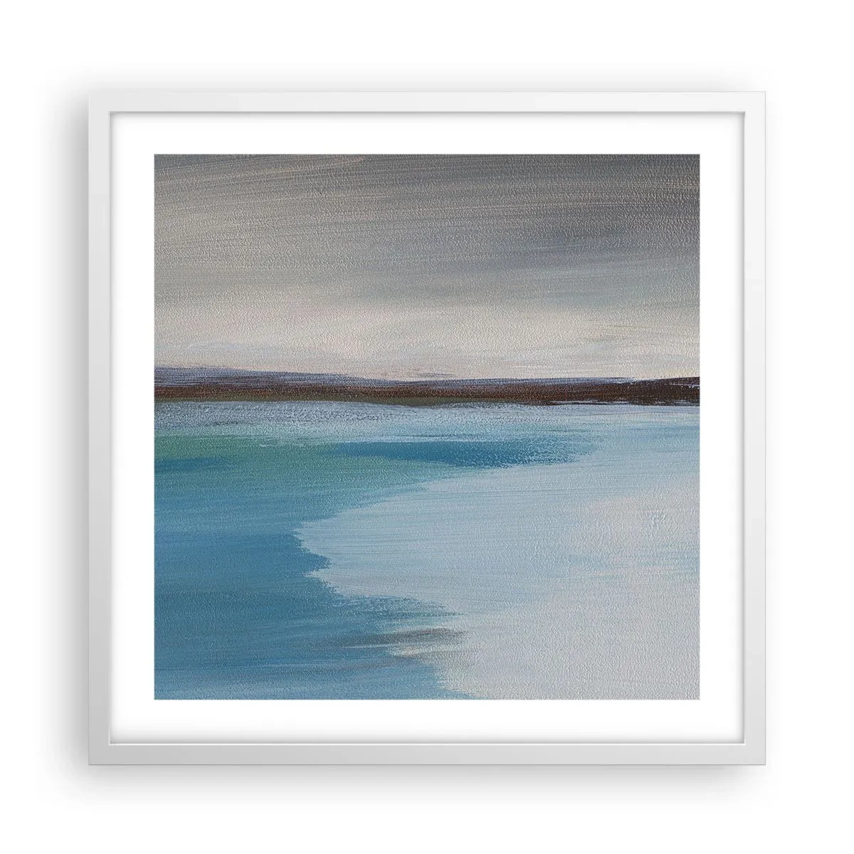 Póster en marco blanco - Paisaje horizontal - 50x50 cm