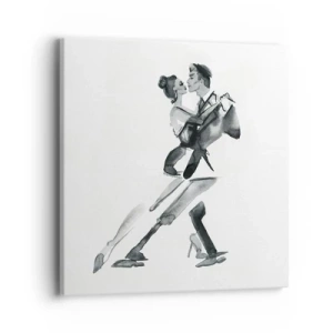 Cuadro sobre lienzo - Impresión de Imagen - Todos al son de la música - 40x40 cm