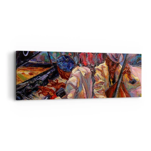 Cuadro sobre lienzo - Impresión de Imagen - En un ritmo mágico - 90x30 cm