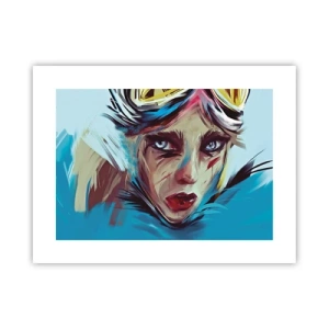 Póster - Guerrera colorida - 40x30 cm