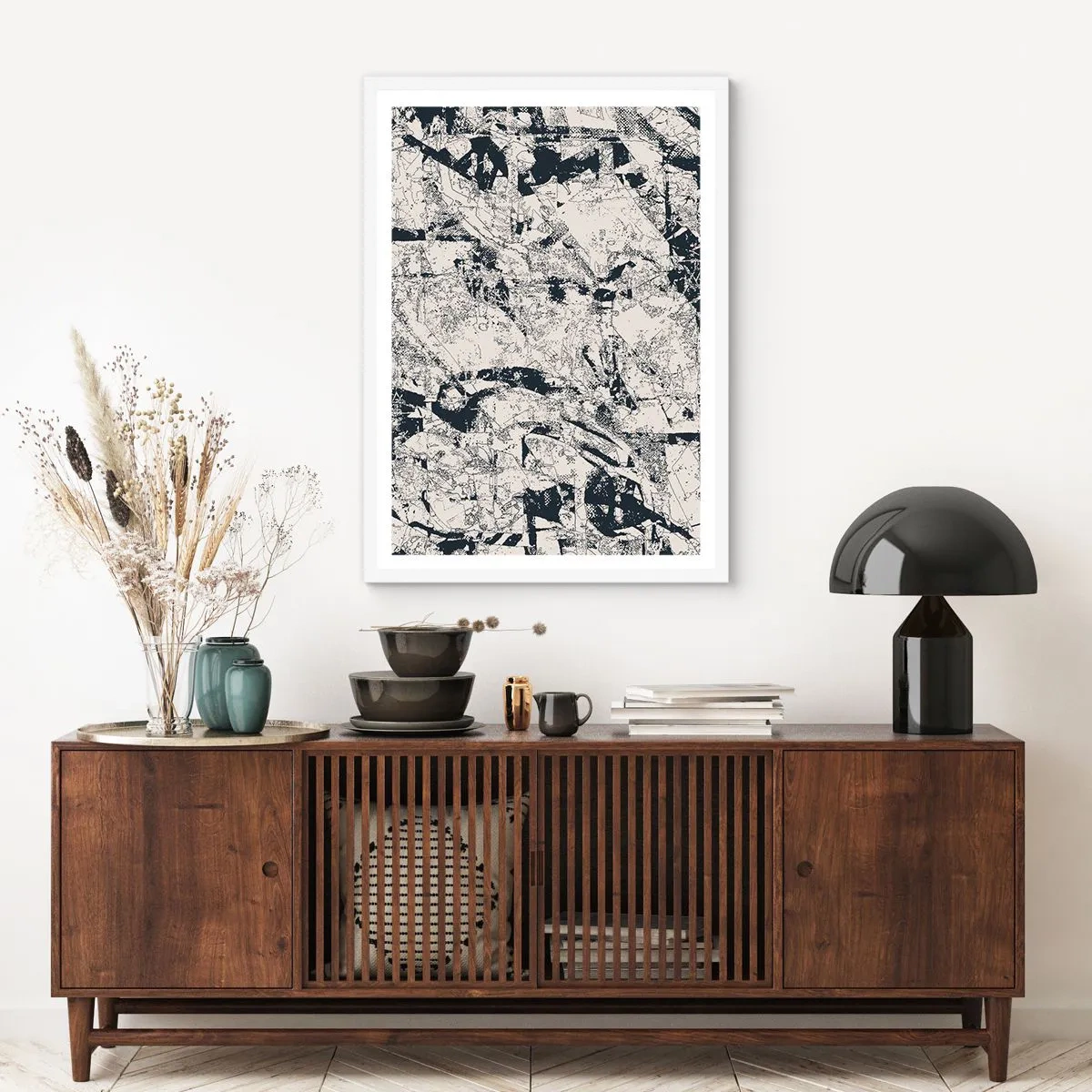 Póster en marco blanco - La interpenetración de los opuestos - 70x100 cm