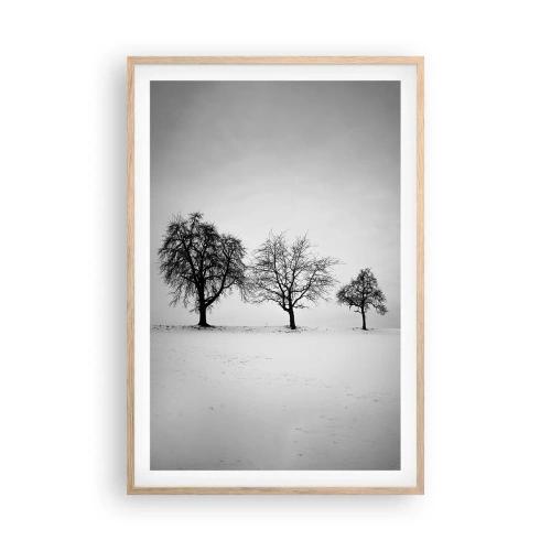 Póster en marco roble claro - ¿Con qué sueñan? - 61x91 cm