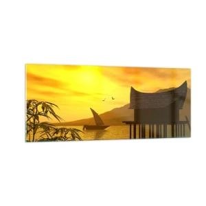 Cuadro sobre vidrio - Impresiones sobre Vidrio - La ansiada paz - 100x40 cm