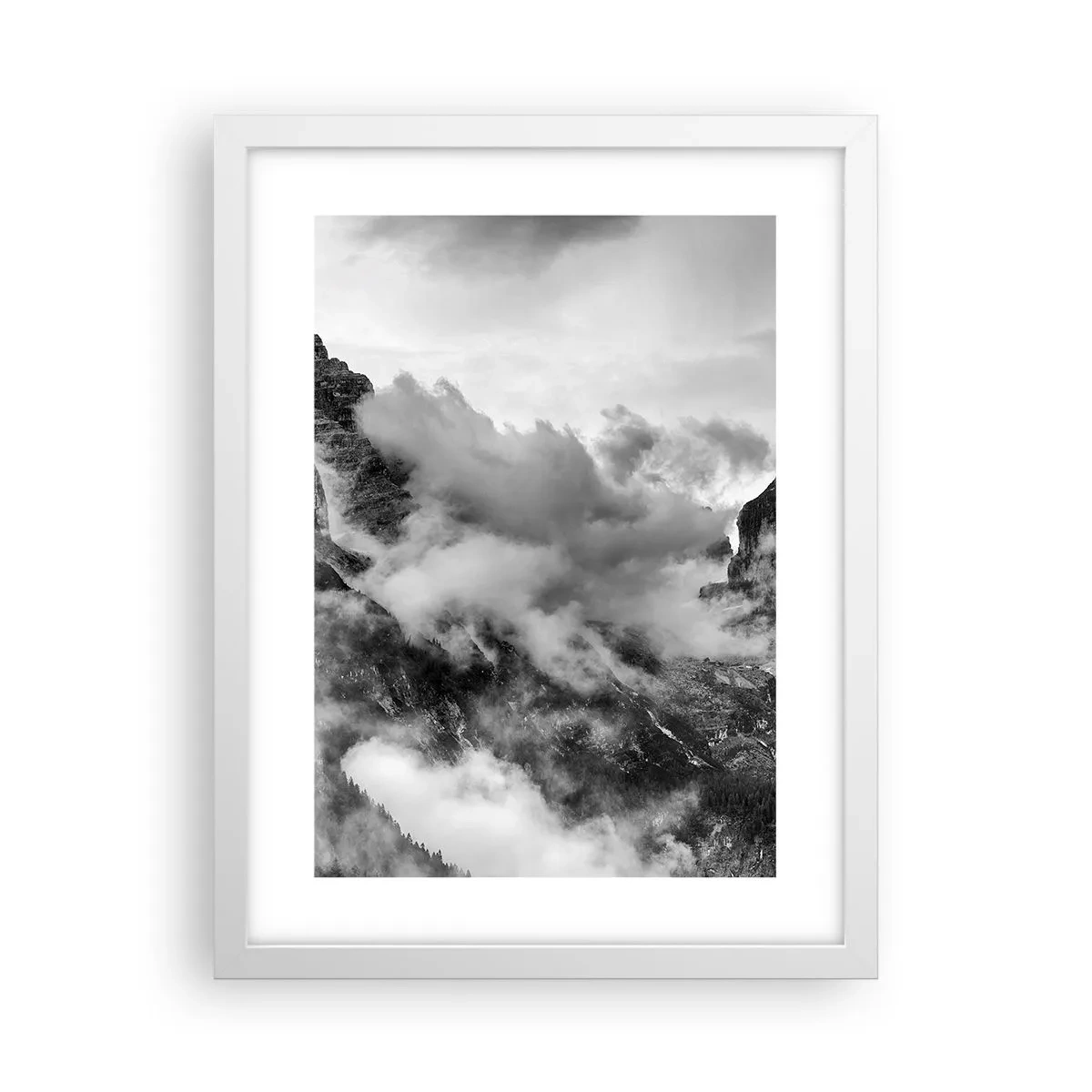 Póster en marco blanco - Hermoso y cruel - 30x40 cm