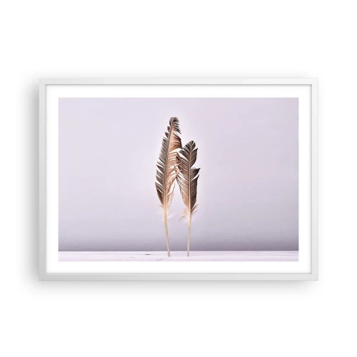 Póster en marco blanco - Contra la nada - 70x50 cm