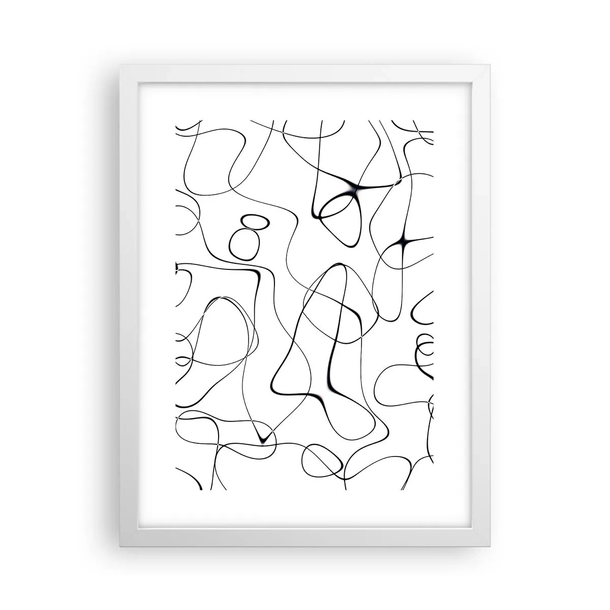 Póster en marco blanco - Los caminos de la vida, las vicisitudes del destino - 30x40 cm