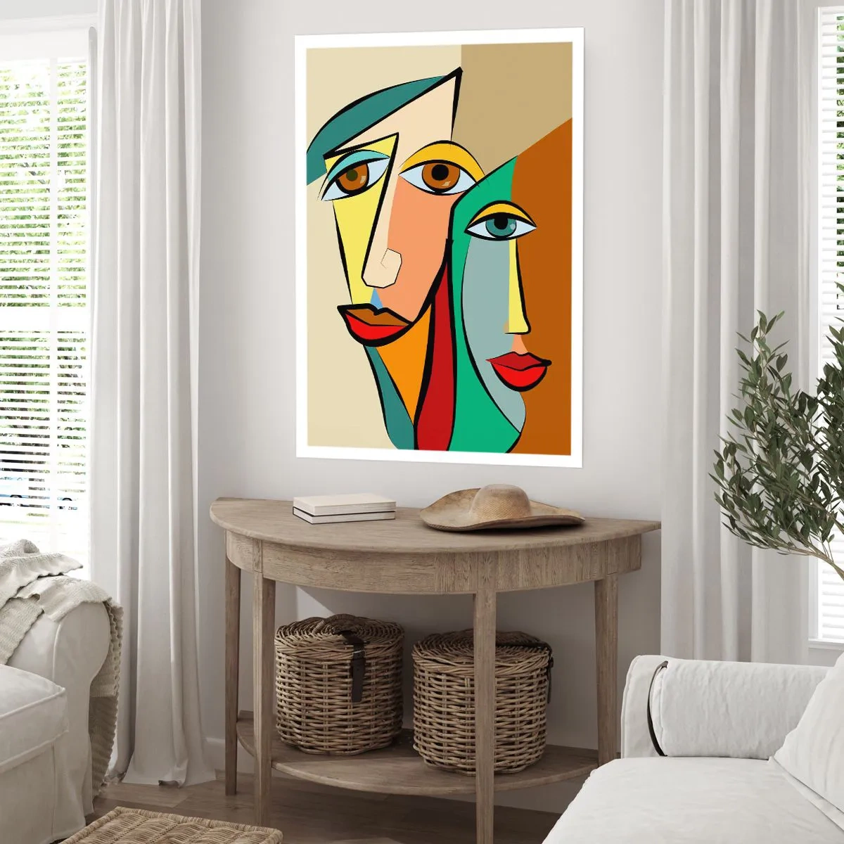 Póster - Pareja cubista - 61x91 cm