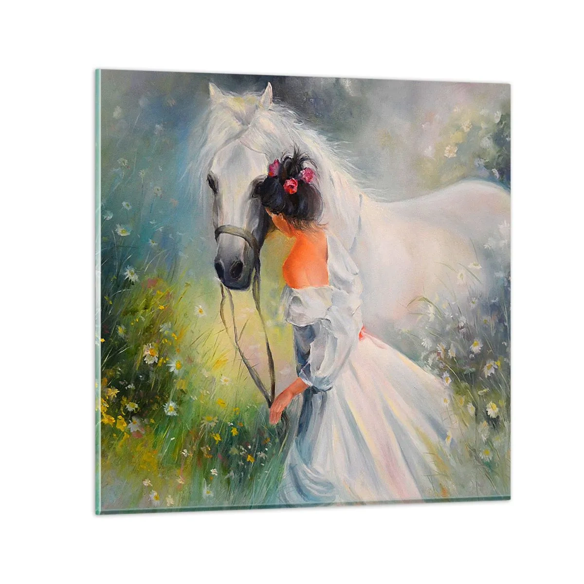 Cuadro sobre vidrio - Impresiones sobre Vidrio - Como si de un hermoso sueño se tratara - 50x50 cm