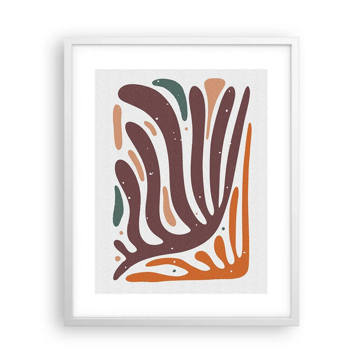 Póster en marco blanco - Composición orgánica - 40x50 cm