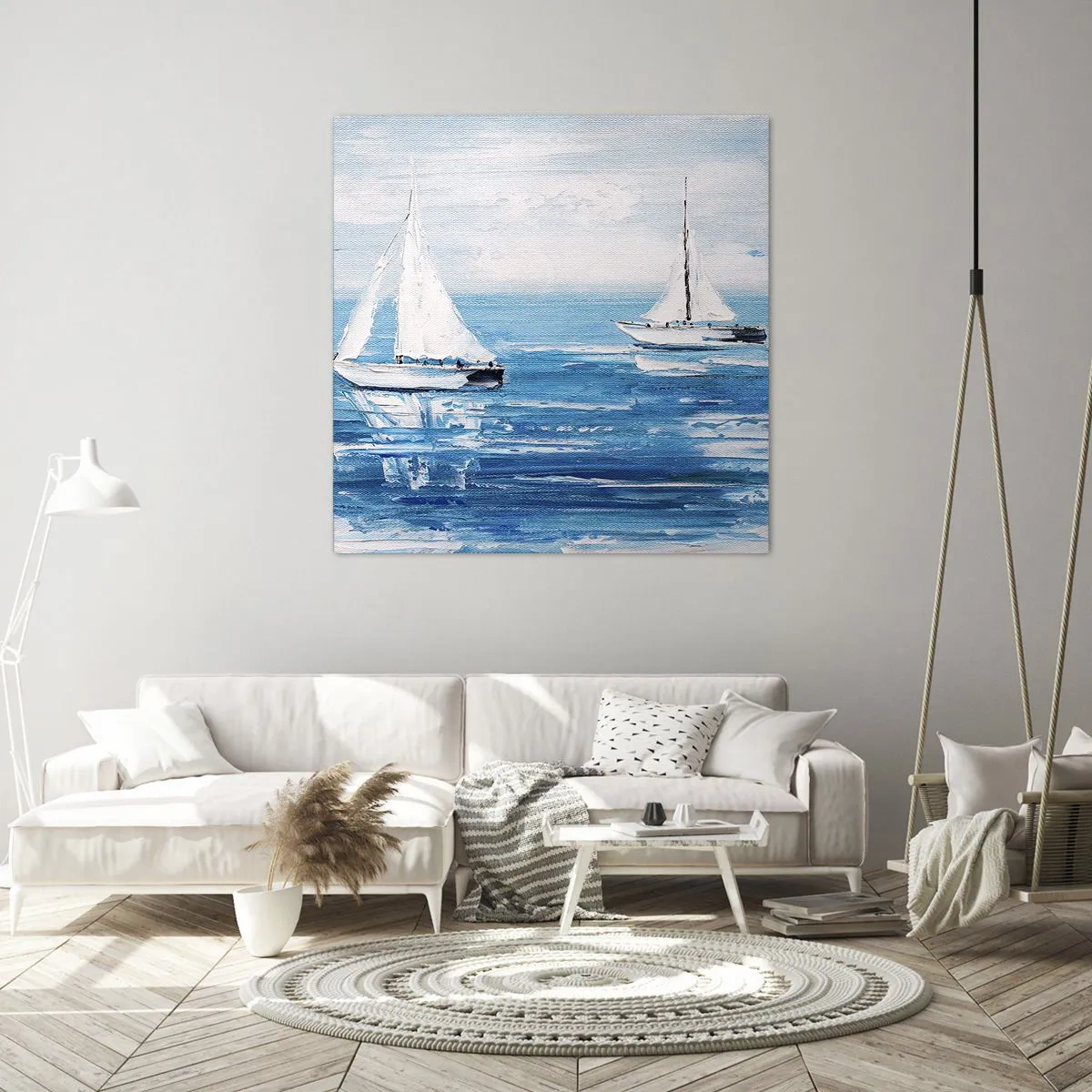 Cuadro sobre lienzo - Impresión de Imagen - Con un amigo a tu lado - 60x60 cm