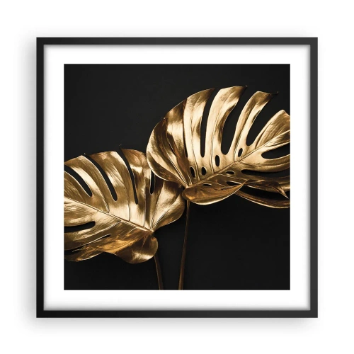 Póster en marco negro - Tesoros de la naturaleza - 50x50 cm