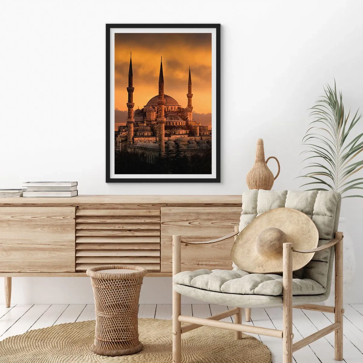 Póster en marco negro - Dios es grande - 61x91 cm