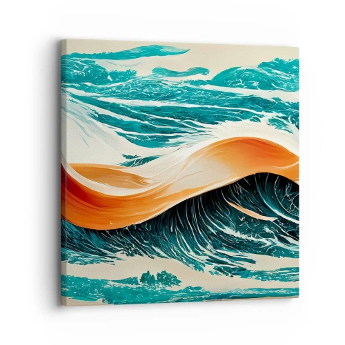 Cuadro sobre lienzo - Impresión de Imagen - El sueño de un surfista - 30x30 cm