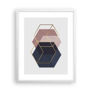 Póster en marco blanco - El poder de la sencillez - 40x50 cm