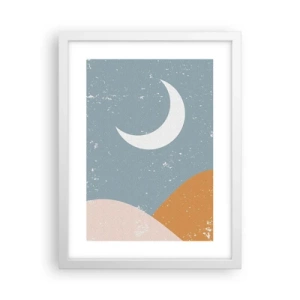 Póster en marco blanco - La maravilla de muchas noches - 30x40 cm