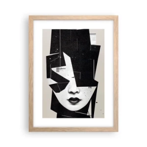 Póster en marco roble claro - Profundamente ocultos - 30x40 cm