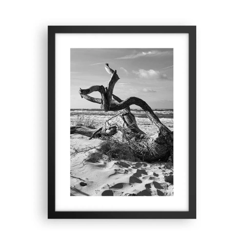 Póster en marco negro - Escultura marina - 30x40 cm