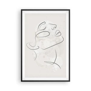 Póster en marco negro - Contorno de un sueño - 61x91 cm