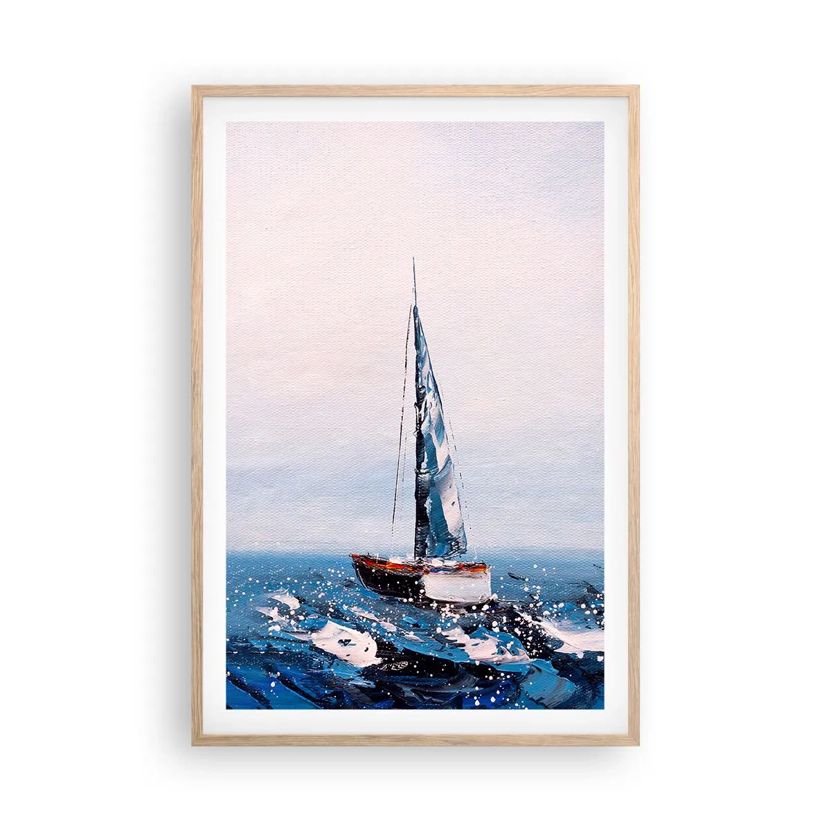 Póster en marco roble claro - Hermandad del viento - 61x91 cm