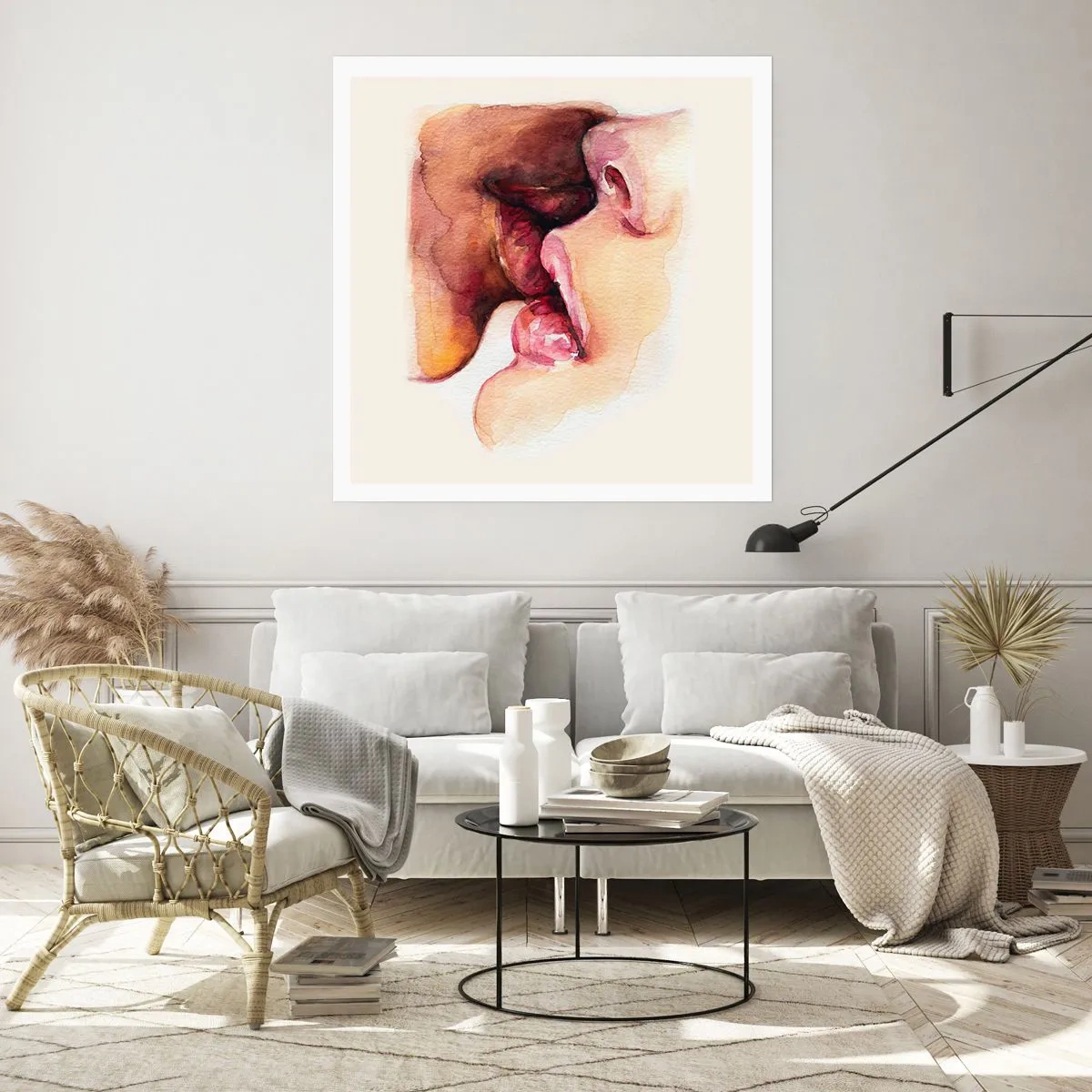 Póster - Como la noche y el día, la tierra y el cielo - 40x40 cm