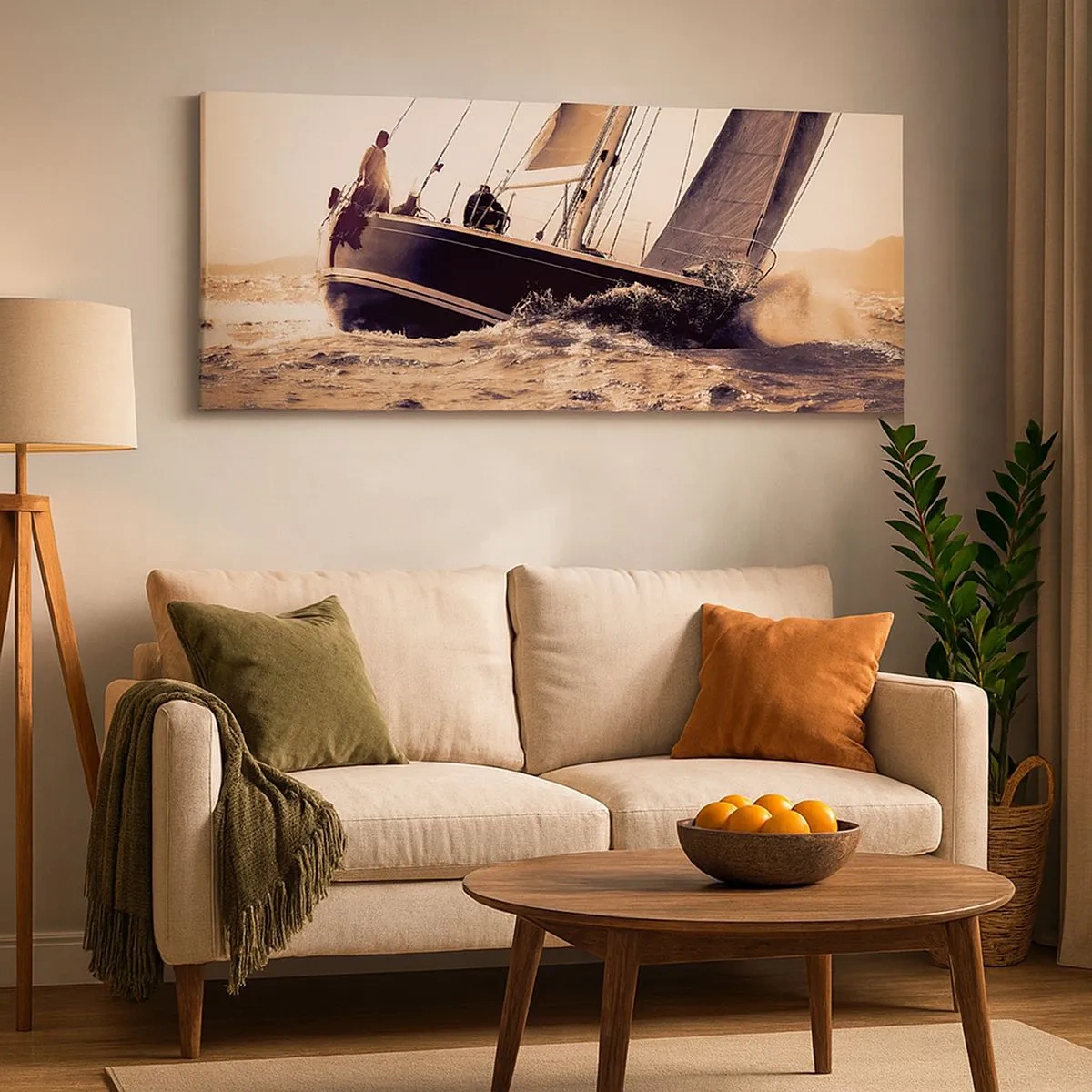 Cuadro sobre lienzo - Impresión de Imagen - Navega, marinero - 100x40 cm