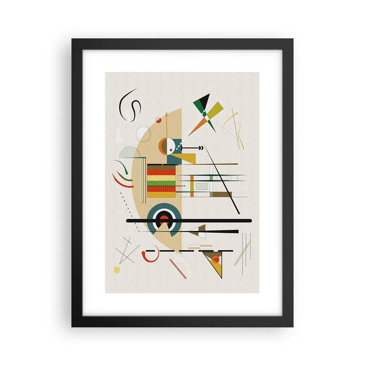 Póster en marco negro - Y el mundo ríe - 30x40 cm