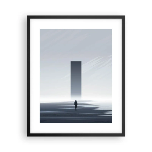 Póster en marco negro - ¿Oportunidad o amenaza? - 40x50 cm