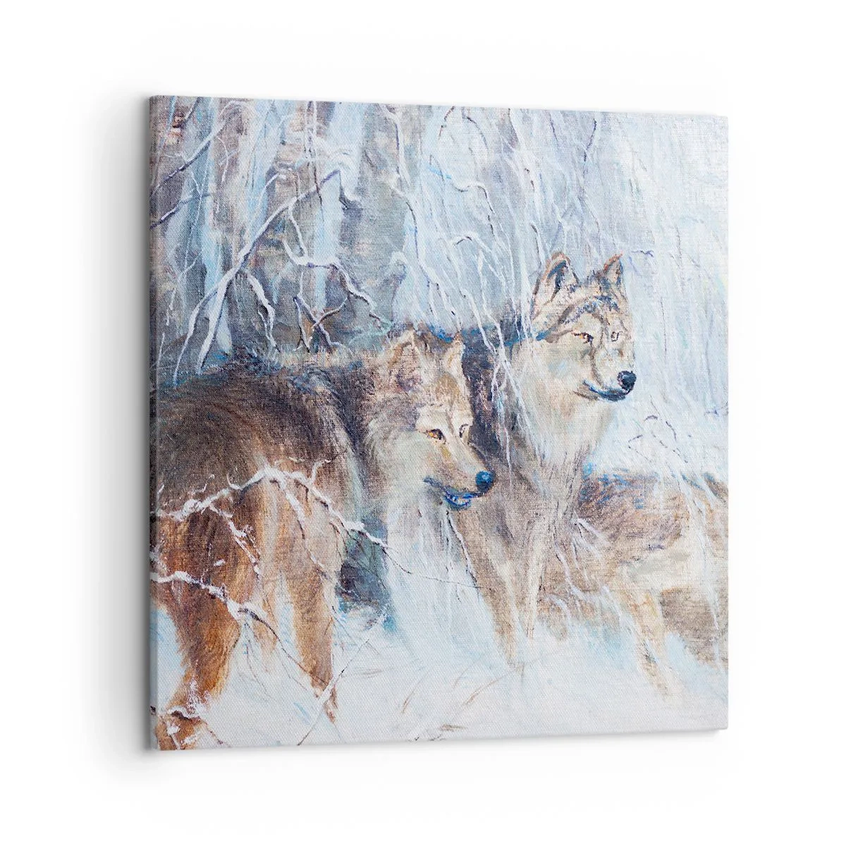 Cuadro sobre lienzo - Impresión de Imagen - ¡Cuidado! Aquí viene... - 50x50 cm