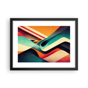 Póster en marco negro - Composición intensa - 40x30 cm