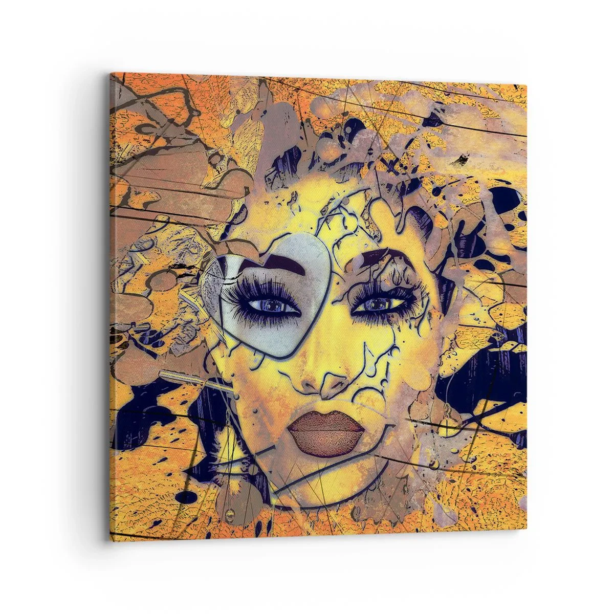 Cuadro sobre lienzo - Impresión de Imagen - La belleza del sol - 70x70 cm
