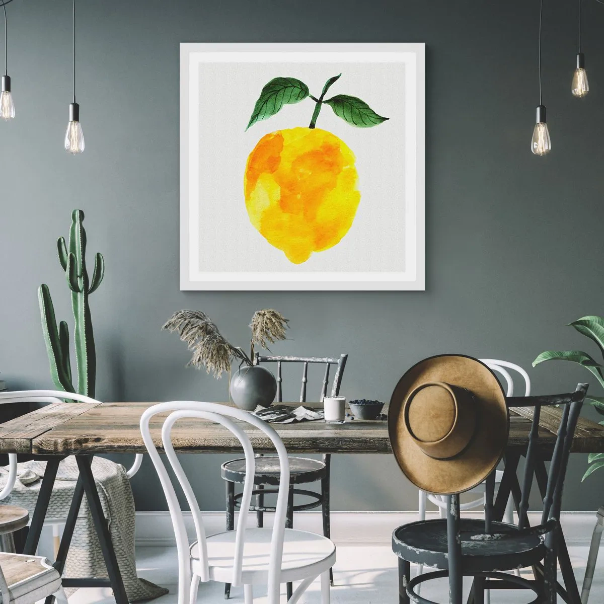 Póster en marco blanco - Cómo conocer el sabor del sol - 60x60 cm