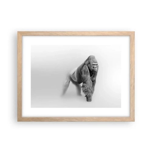 Póster en marco roble claro - Confiando en su fuerza - 40x30 cm