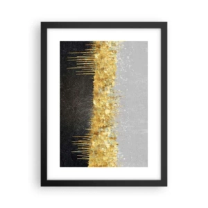Póster en marco negro - Hacia arriba y hacia abajo - 30x40 cm