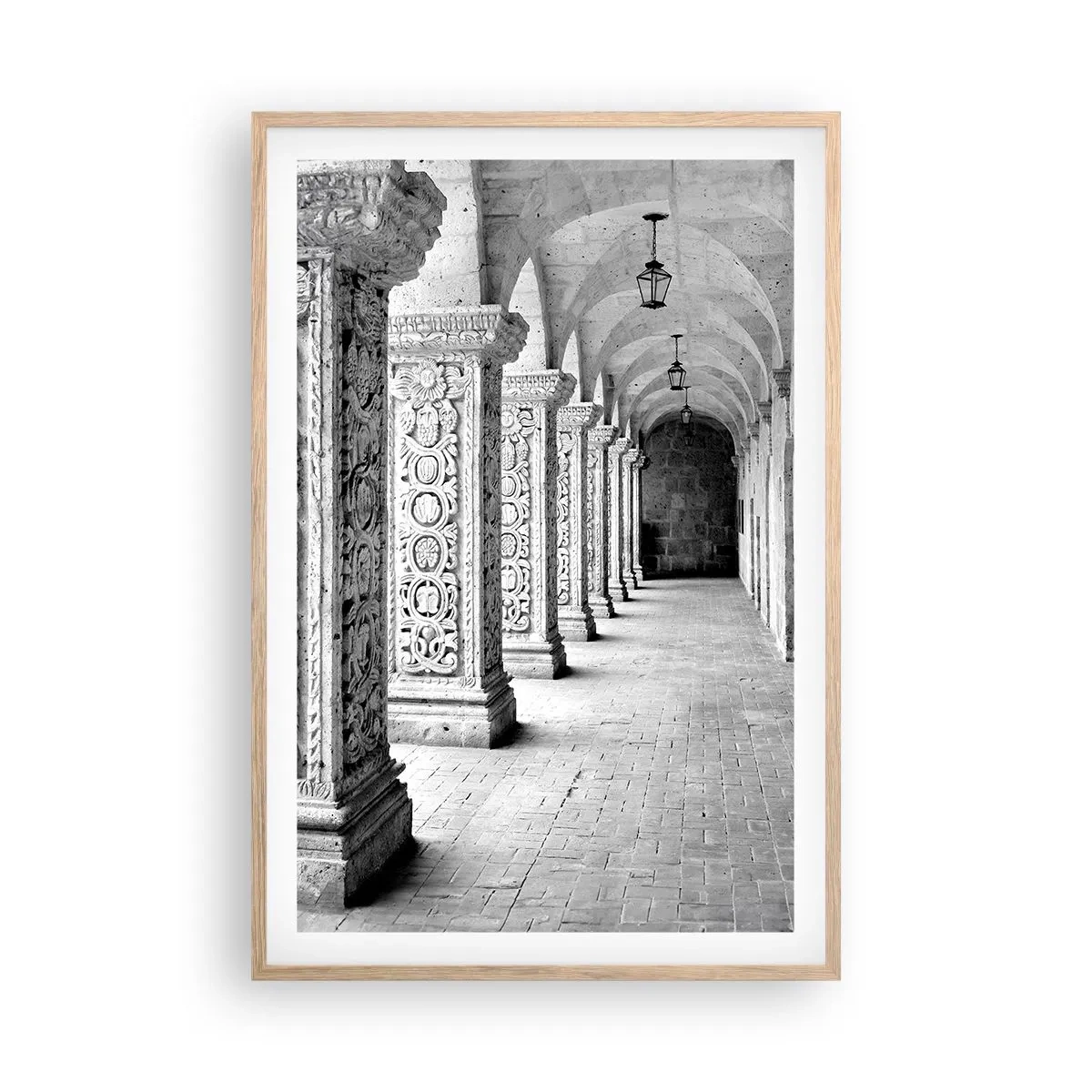 Póster en marco roble claro - ¿Y adónde nos llevará...? - 61x91 cm