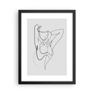 Póster en marco negro - Realmente, tal y como eres - 30x40 cm