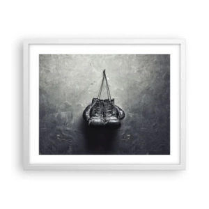 Póster en marco blanco - Tiempo de lucha y tiempo de paz - 50x40 cm