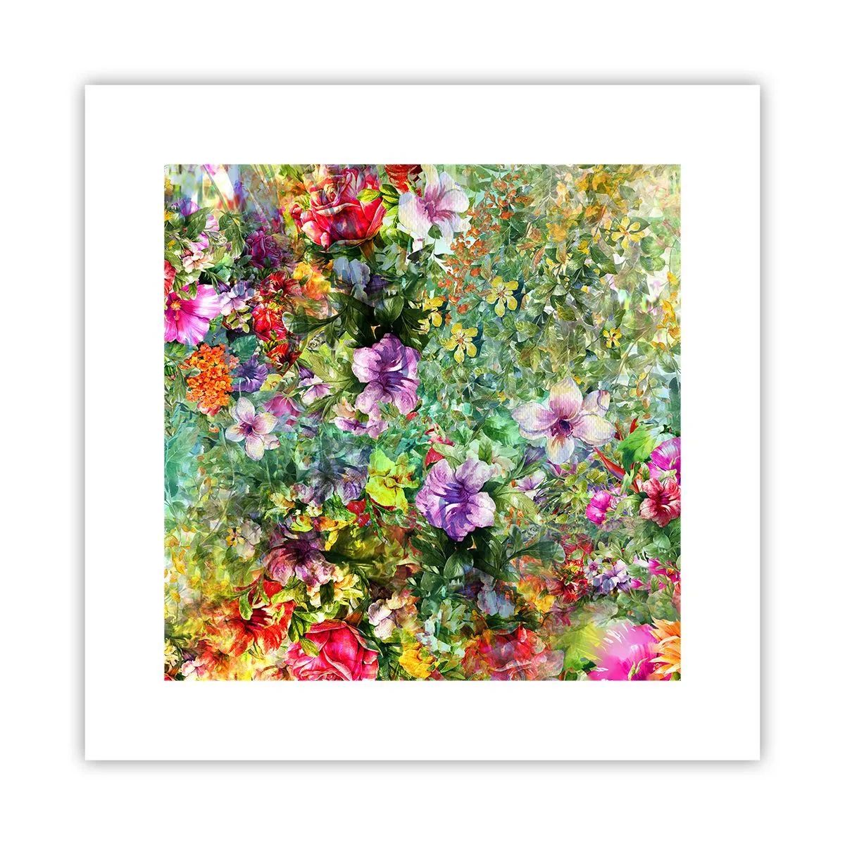 Póster - En flores a la perdición - 30x30 cm