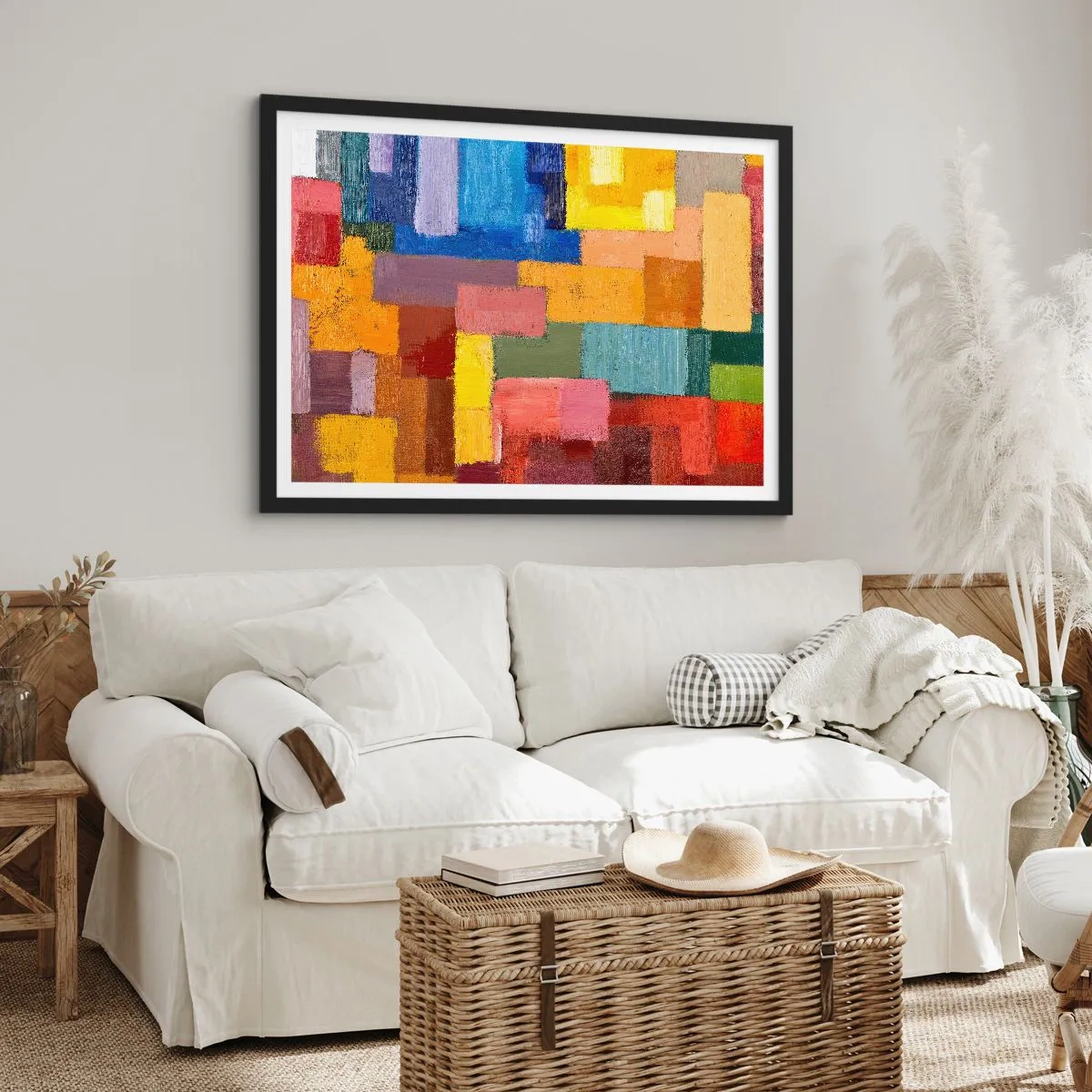 Póster en marco negro - Cada una diferente, todas coloridas - 40x30 cm
