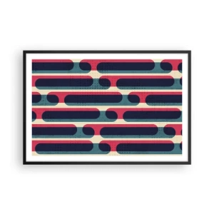 Póster en marco negro - Profundidad y relieve - 91x61 cm