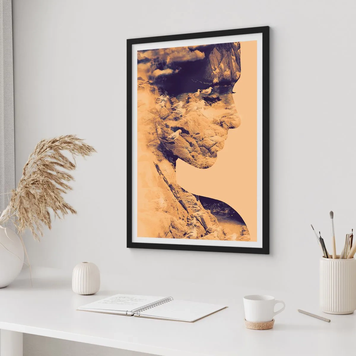 Póster en marco negro - Hermosa por naturaleza - 70x100 cm