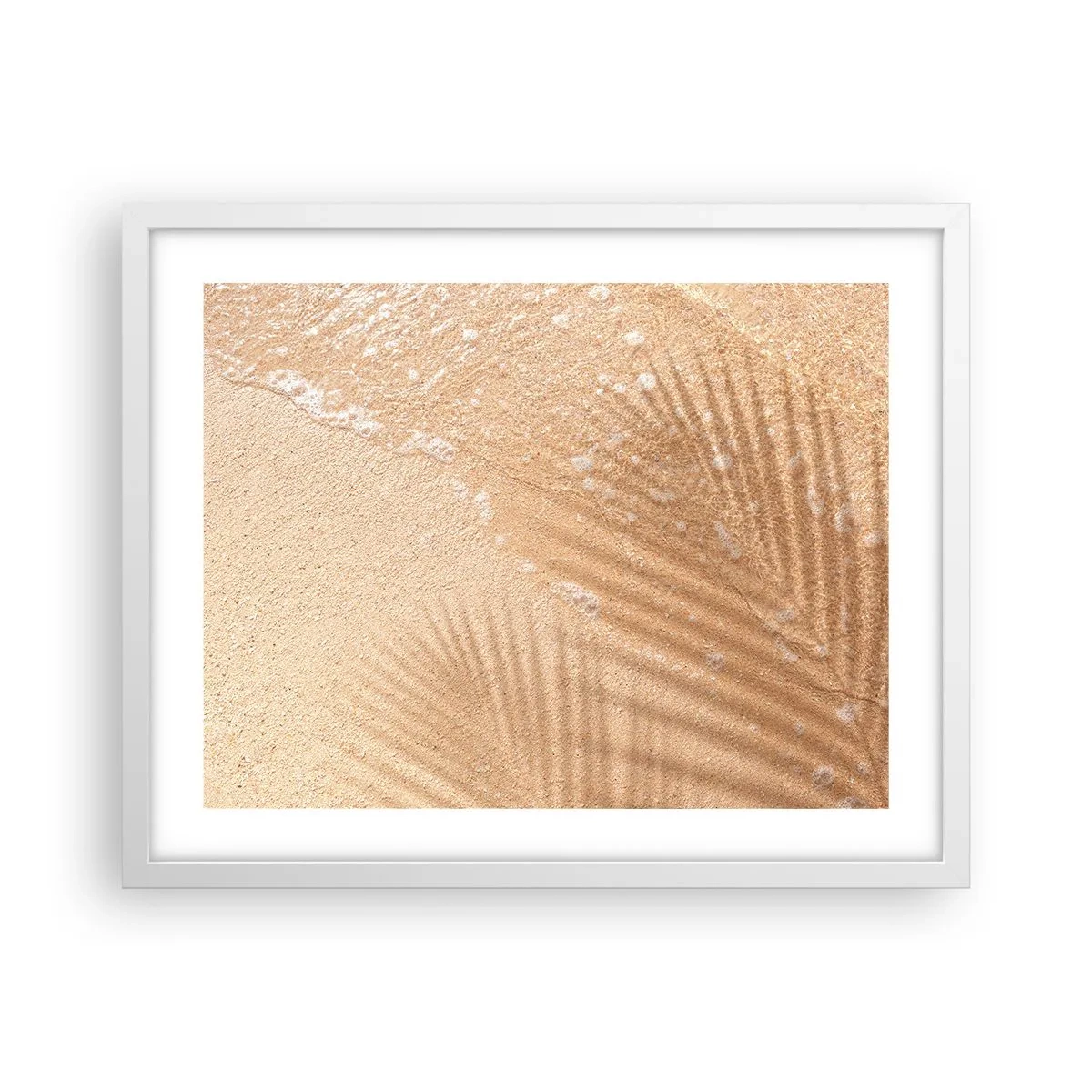 Póster en marco blanco - La sombra de un verano caluroso - 50x40 cm