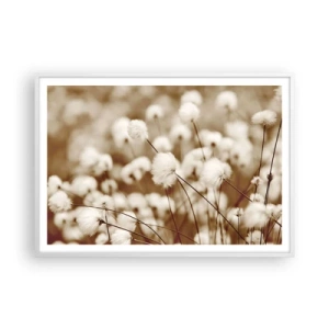 Póster en marco blanco - Un mullido colchón - 100x70 cm