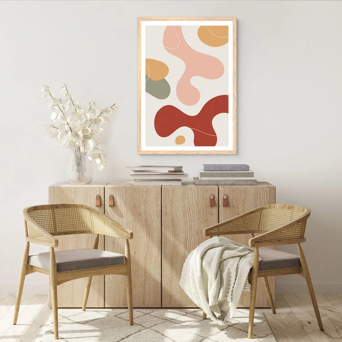 Póster en marco roble claro - La esencia de la pintura - 30x40 cm