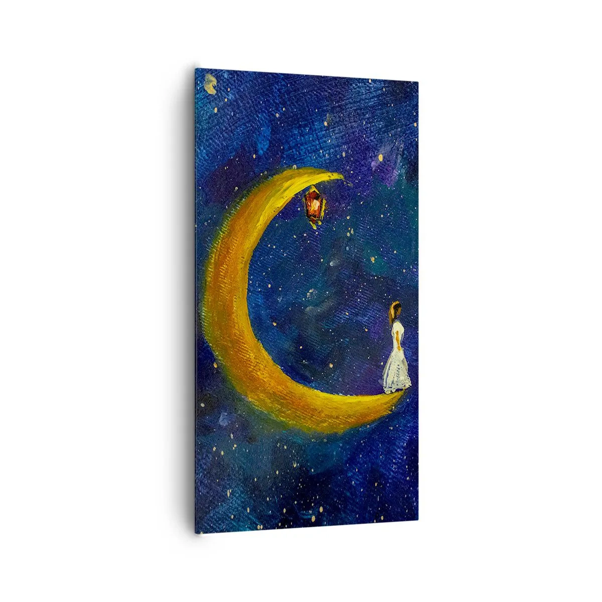 Cuadro sobre lienzo - Impresión de Imagen - La llamada de la Luna - 65x120 cm