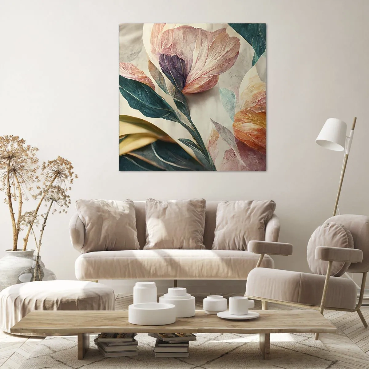 Cuadro sobre lienzo - Impresión de Imagen - Flores de las islas del sur - 30x30 cm